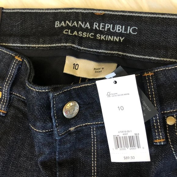 Banana republic 10s classic skinny Jean NWT - Picture 5 of 7
